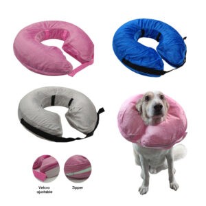 CUELLO ISABELINO INFLABLE L 38-50CM AZ/GRIS/ROS Q12-4