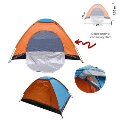 Carpa automática acampar