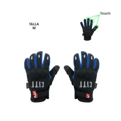 GUANTES P/MOTORISTA TOUCH M AZUL WATERPROOF MADBIKE-07