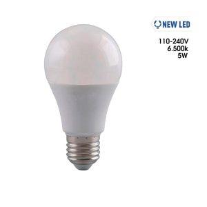 BOMBILLO LED 5W LUZ FRIA NEW LED 100-240V E27 9710018