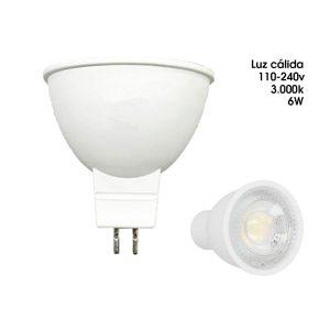 BOMBILLO LED  6W LUZ CALIDA GU5.3 NEW LED 100-240V 9710032