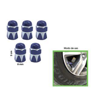 TAPONES P/VALVULA TORRE  AZUL  5 PCS HH-4