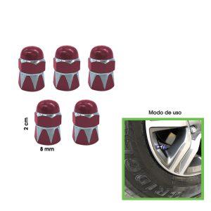 TAPONES P/VALVULA ROJO TORRE   5 PCS HH-4