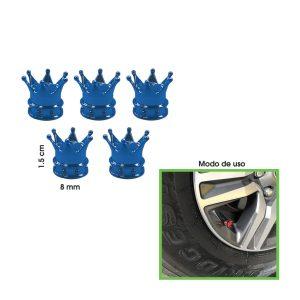 TAPONES P/VALVULA CORONA AZUL 5 PCS HH-6