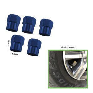 TAPONES P/VALVULA BLUE 5 PCS HH-8