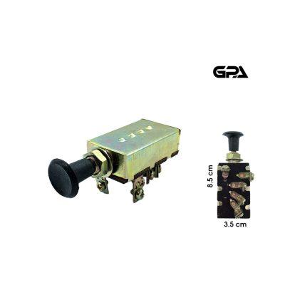 SWITCH P/LUCES 4 CONEXIONES 3 PTOS. 26X74MM