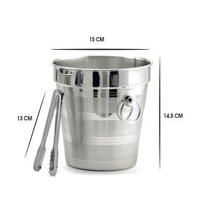 HIELERA  ACERO INOX  15CM C/TENAZA MH-743/B3 ACR29