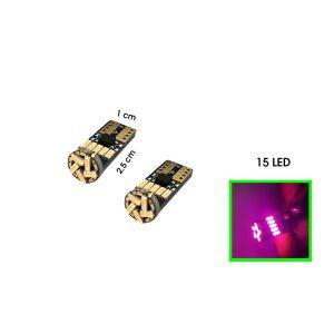 BOMBILLO T10 15 LED  PURPURA  T10-1C