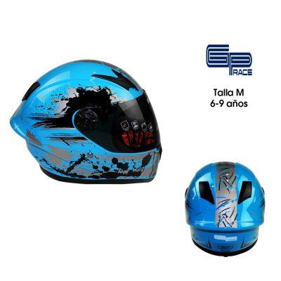 CASCO P/MOTO INFANTIL RIDER CELESTE