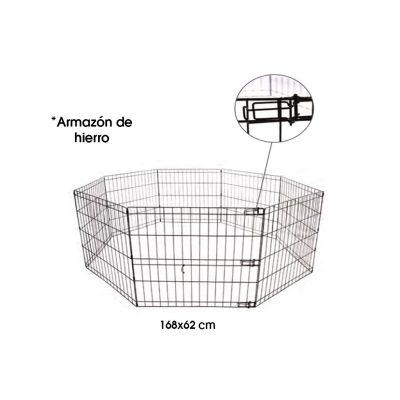 CORRAL METALICO P/MASCOTAS 168X62CM 8 PCS DE 62X66CM  10400608