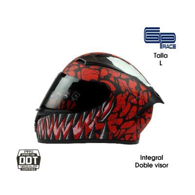 CASCO P/MOTO CERTIFICADO INTEGRAL GP DOBLE VISOR DIENTE L