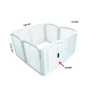 CORRAL PLASTICO P/MASCOTAS 8 PCS 149X71.6X148 10452701
