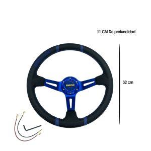 TIMON DEPORTIVO AZUL PVC 350MM MOMO SY-GZFXP0102A