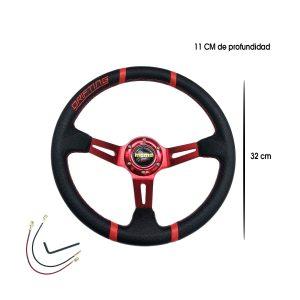 TIMON DEPORTIVO ROJO PVC 350MM MOMO SY-GZFXP0102A