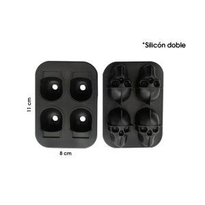 MOLDE DE SILICON P/HIELO CALAVERA SILICON DOBLE