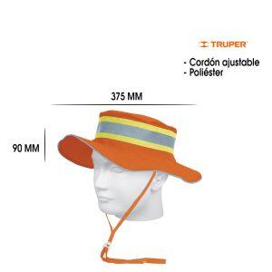 SOMBRERO ALTA VISIBILIDAD REFLECTIVO NARANJA
