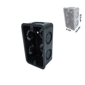 CAJA RECTANGULAR PLASTICA 2X4 GRIS TUBOFORMAS