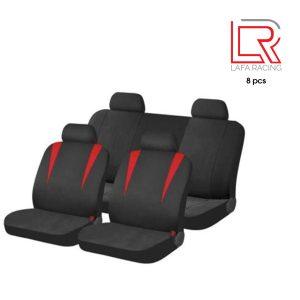 FUNDAS P/ASIENTO NEGRO/ROJO C/MESH 16-6072-NR