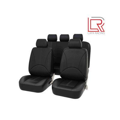 FUNDAS P/ASIENTO DE CARRO PVC 9 PCS NEGRO 16-8021-N