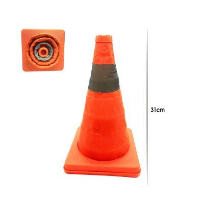 CONO DE SEGURIDAD COLAPSABLE 30CM/1PIE LZ0009