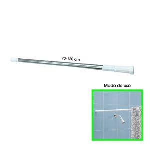 TUBO P/COLGAR CORTINA DE BAÑO 75-120 CM 4482-1