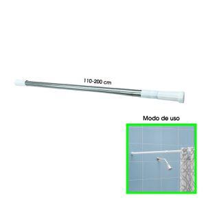 TUBO P/COLGAR CORTINA DE BAÑO 110-200 CM 4482-2