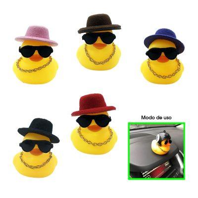 ADORNO PATO CON LENTES Y SOMBRERO 231923