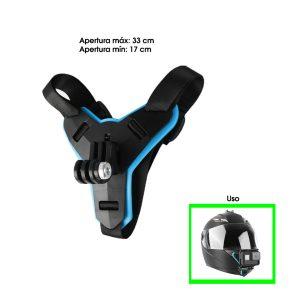 SOPORTE CAMARA PARA CASCO HQ971307-BLUE AZUL