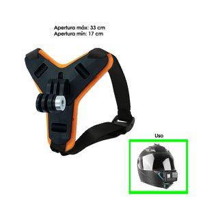 SOPORTE CAMARA PARA CASCO HQ971307-ORANGE NARANJA
