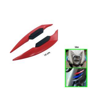 ROMPEVIENTOS P/MOTO 14CM ROJO HQ971313-RED
