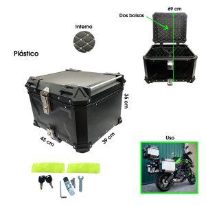 BAUL P/MOTO PLASTICO 55 LITROS 45X39X35CM HQ971316-2