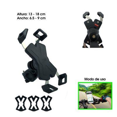 PORTACELULAR P/MOTO HEAVY DUTY TAMAÑO AJUSTABLE Y SEGURO  2331002