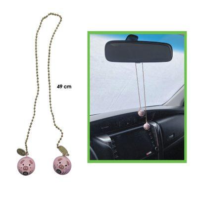 ADORNO COLGANTE CERDITOS PINK C/CASCABEL 2331014