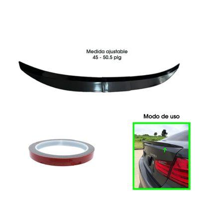 SPOILER UNIVERSAL P/BAUL NEGRO BRILLANTE 45-50.5 PULG HQ2342706