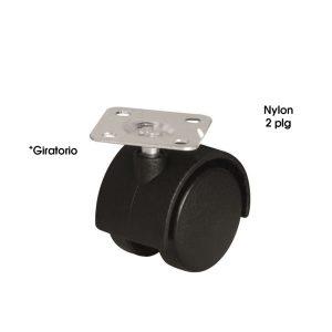 RODO DE NYLON C/PLACA GIRATORIA  50 MM (2") NYLON