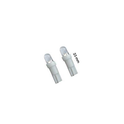 BOMBILLO T5 DOS PCS BLANCO 1 LED REDONDO T5-ROUND