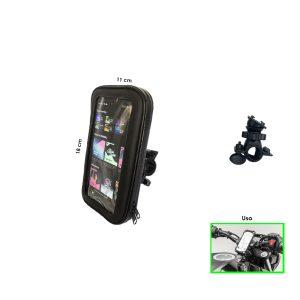 PORTA CELULAR P/MOTO RESISTENTE AL AGUA  18X11CM 7970-1