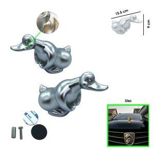 EMBLEMA P/CAPO DE CARRO PATO DUCK ABS 15.5X9XM 1213-2