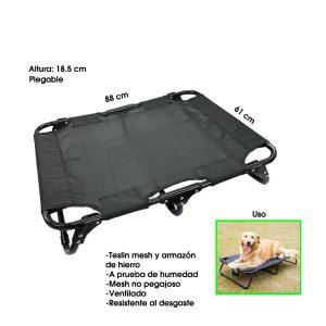 CAMA P/MASCOTA ELEVADA MALLA  MEDIUM 88X61X18.5CM MOB-2