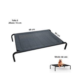 CAMA ELEVADA P/MASCOTA  S 68X55X15CM MOB-5