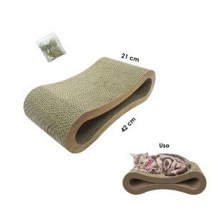RASCADOR Y CAMA P/GATO INFINITO 13X42X21CM ZA-10C