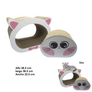 RASCADOR P/GATOS 2 PCS 
PINK CAT 28.5X38.5X22.5CM ZA-12