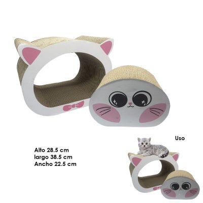 RASCADOR P/GATOS 2 PCS 
PINK CAT 28.5X38.5X22.5CM ZA-12