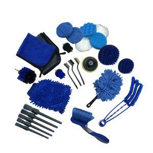 CEPILLOS LIMPIADORES Y TOALLAS CAR DETAILING 26 PCS SY-XCS0043