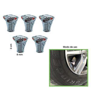 TAPONES P/VALVULA COBRA SILVER  5 PCS HH-5