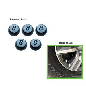 TAPONES P/VALVULA BOLA 8 5 PCS HH-7