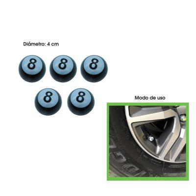 TAPONES P/VALVULA BOLA 8 5 PCS HH-7