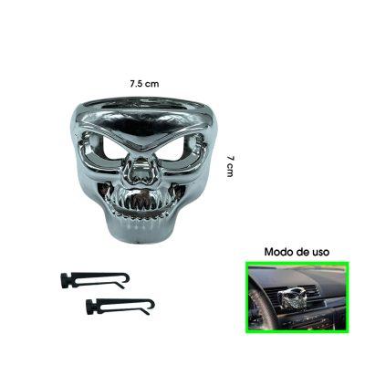 PORTA VASOS CALAVERA PLASTICO CROMADO SY-BJ00002