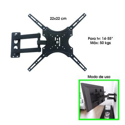 SOPORTE PARA TV MOVIBLE DE 14 A 55 PLG HDL-117B-2