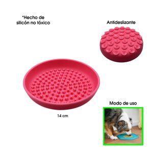 PLATO P/MASCOTA SILICON ANTI ANSIEDAD 14CM SMALL DAN-09-3